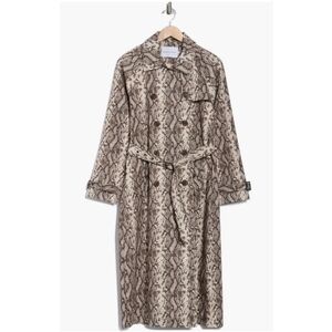 Rebecca Minkoff Snake Print Trench Coat